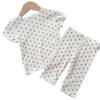 Kids' Summer Airy Pajama Set – Short-Sleeved, Two-Piece Outfit for Boys and Girls, Indoor/Outdoor Wear