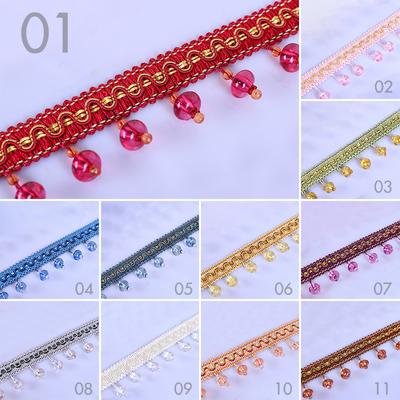 12M Europese Stijl Kristal Pompoen Kralengordijn Franje Afwerking Bekleding DIY Gordijn Kant Afwerking Kwastje Naaien Decor Accessoires