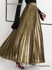 Plus Size High Waist Pleated Beach Skirt for Women - European & American Style