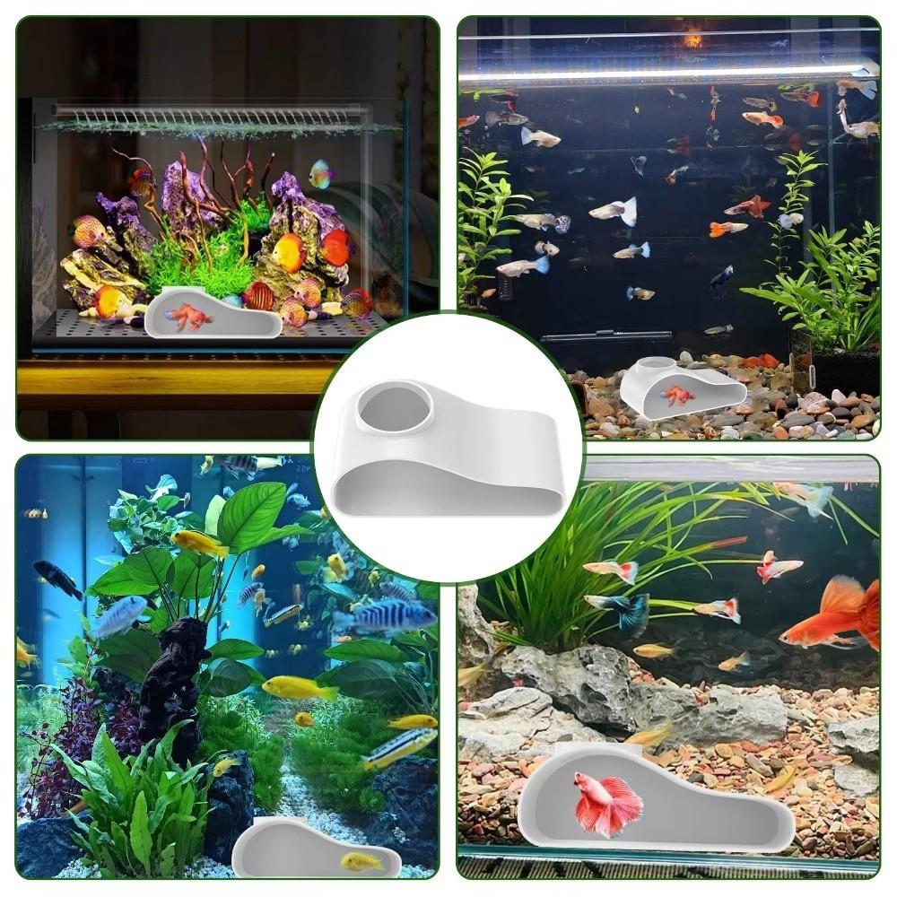 Natural Curve Under Gravel Tunnel Single Hole Shrimp Cave Aquarium Hideouts Restaurant Decoration
