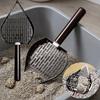 Wood Handle Cat Litter Scoop Stainless Steel Waste Removal Sifting Tool Cat Supplies