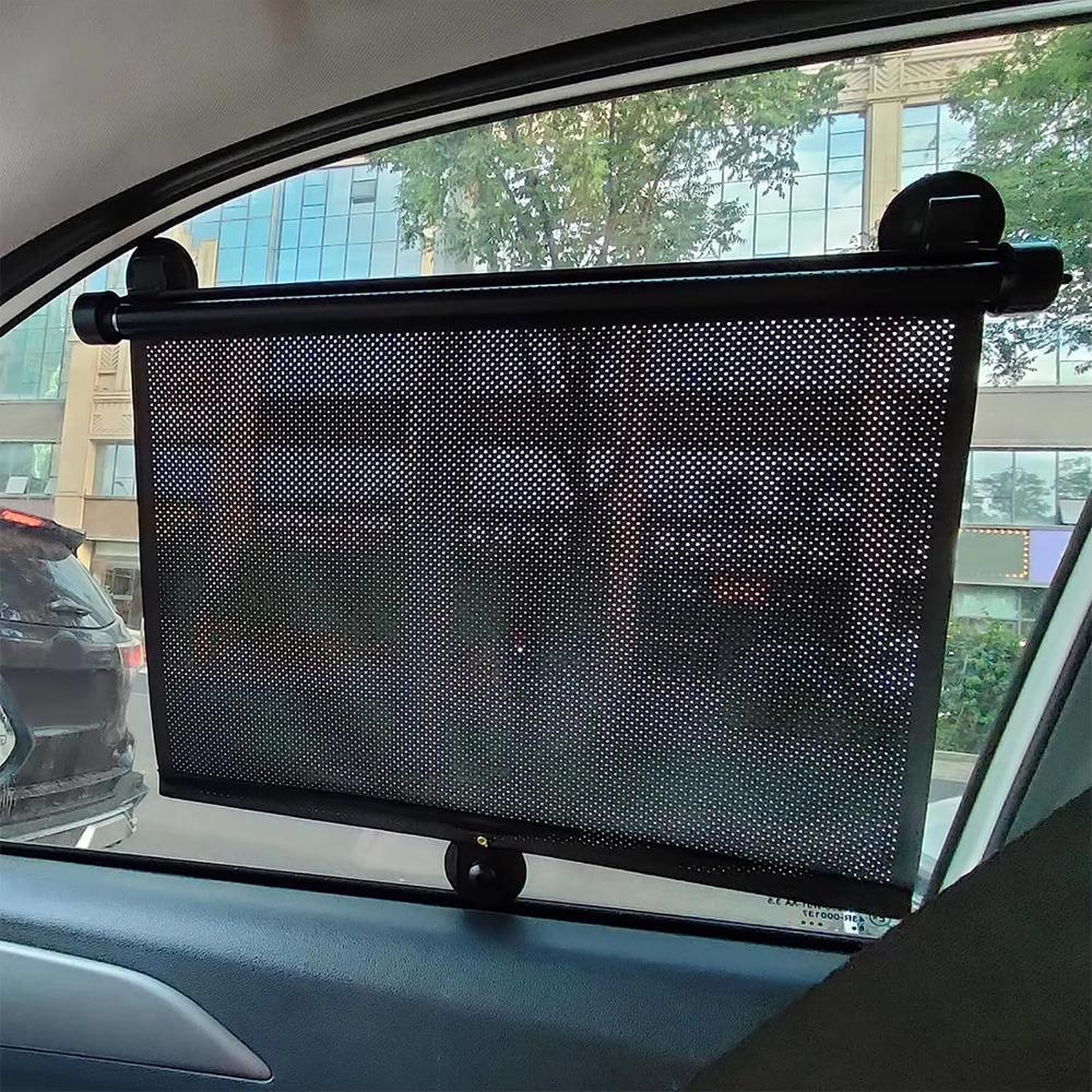 Glare Reduction UV Blocking Window Visor Sturdy Retractable Sunshade  Travel-Friendly