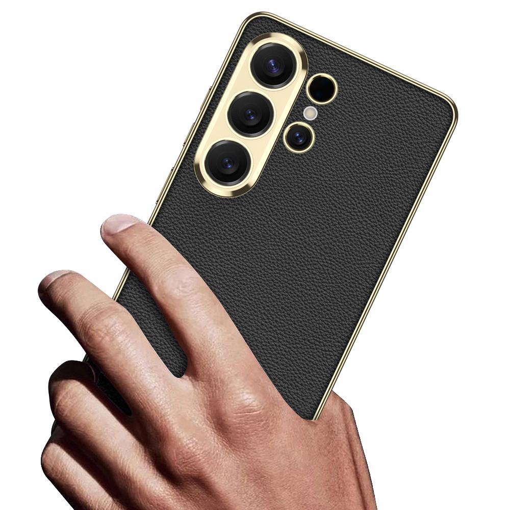 GKK für Samsung Galaxy S26 Ultra Hülle Galvanisiert Lederbeschichteter TPU-Rahmen PC-Rückseite