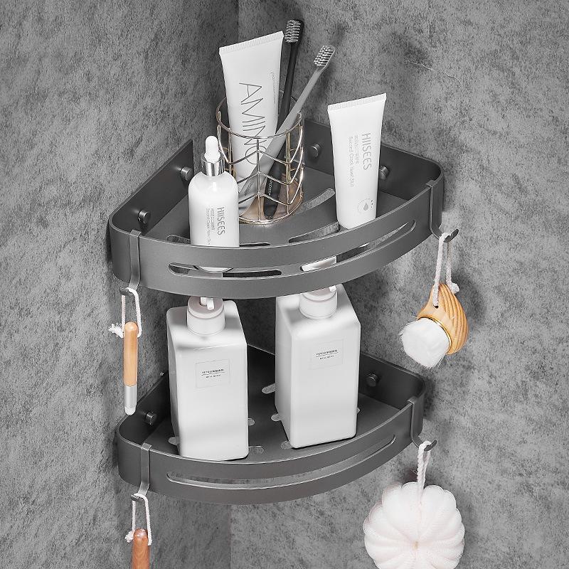 Szary Pistoletowy Aluminiowy Uchwyt na Ręczniki Łazienkowe Montowany na Ścianie Zestaw Łazienkowy Drążek na Ręczniki Uchwyt na Ręczniki Papierowe Uchwyt na Szczotkę do Toalety Akcesoria Łazienkowe