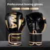 PU Leather Boxing Gloves Breathable Punching Training Gloves Protection Kickboxing Gloves  Sparring
