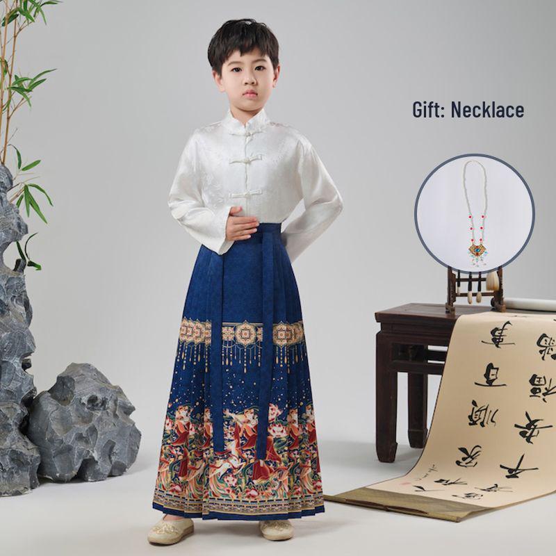 Ma Mian Skirt: New Chinese Style Hanfu Choir & Performance Costume for Girls