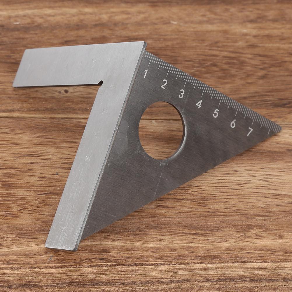 Stainless Steel Woodworking Right Angle Gauge 90/45 Degrees Carpenter Measuring Ruler