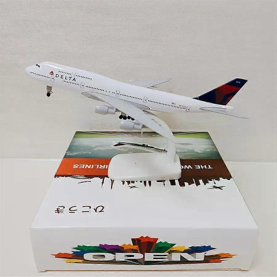 20cm Alloy Metal Air USA B747 Airlines Boeing 747 Airways Diecast Airplane Model Plane Model Aircraft w Wheels Landing Gears
