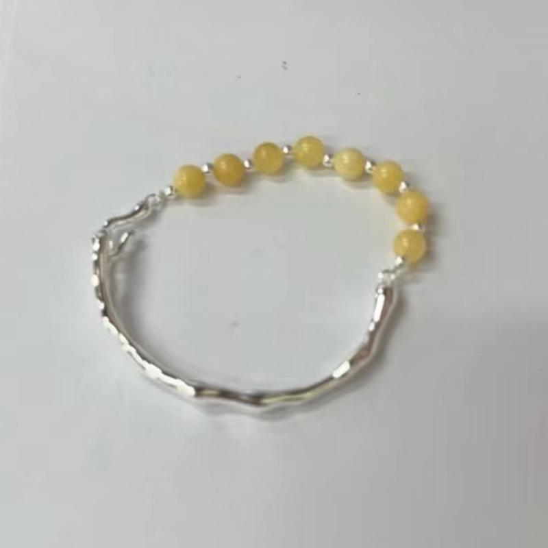 Bracelet élégant en argent sterling avec perles – Cadeau de luxe léger et exquis pour petite amie et bijou tendance