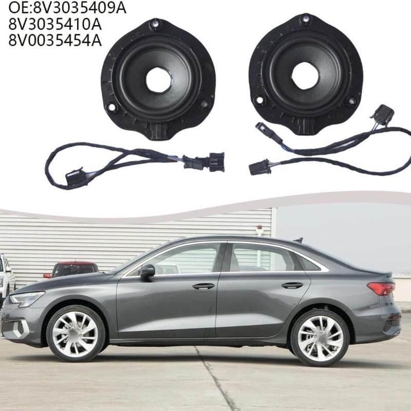 2025 New Front Door Speaker with Wiring Harness Replace 8V3035409A 8V3035410A