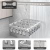Aluminum Alloy Multi-Clip Drying Rack for Socks and Underwear
