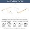 Anti-Blue Light Reading Glasses Diamond Shiny Eye Protection Men Women Elegant Comfortable Eyeglasses Vision Care Eyeglasses+4.0