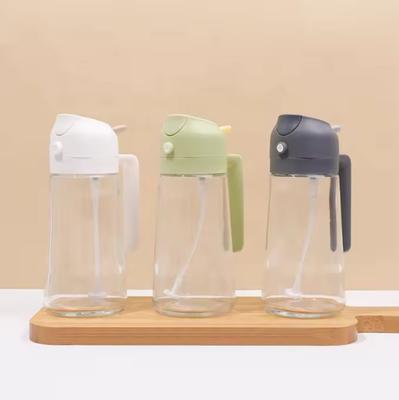 2in1 500ml Plastik Sprühöl Sprühflasche Sprühölspender Salat BBQ Küche Backen Braten Camping Picknick Küchenwerkzeug