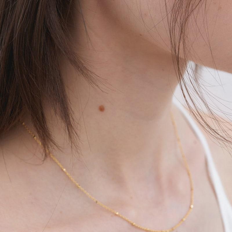 Halden Slim Circle Set Necklace (N018_gold)