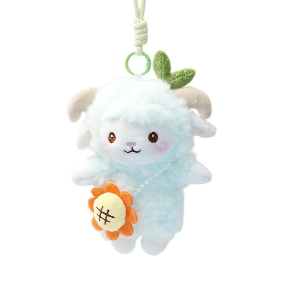 Sheep Mini Sheep Plush Keychain Cartoon Soft Lamb Doll Ornament Sheep Plush Pendant Kids Gift