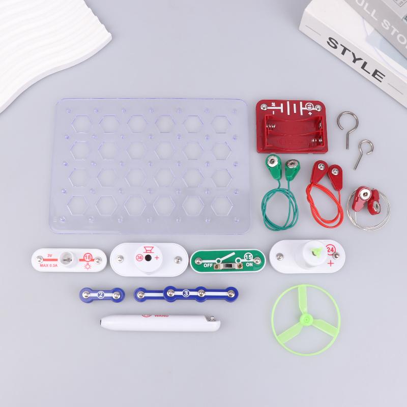 Science Experiments: Electricity Kids, Electronic Building Blocks, Physics Circuit Boards Toy For Children And School Students