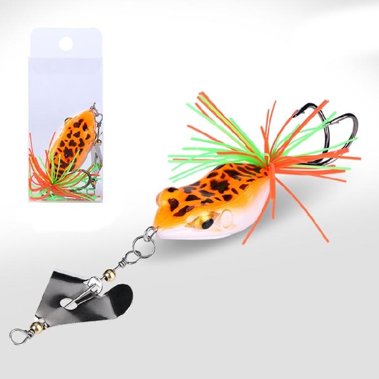 5Lots Frogs Soft Lures Tube Baits Plastic Fishing Lures with Fishing Hook Topwaters Frogs Artificial 3D Eye
