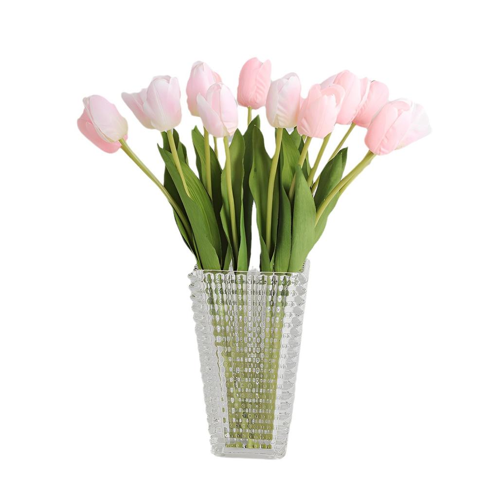 Simulation Tulip Feel Moisturizing Silk Pleated Tulip Home Party Wedding Flower Arrangement Decoration