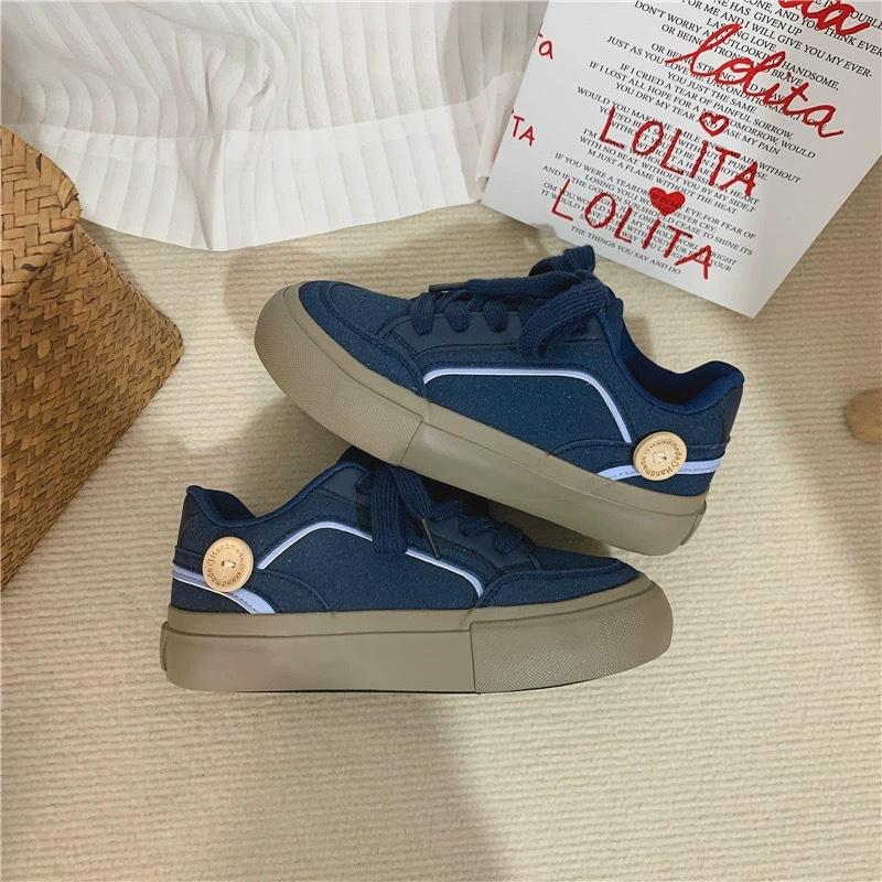 High Street American Retro Shoes for Women 2025 Spring and Autumn Explosion Ins Trendy Versatile Design Sense Niche Students