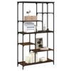 VidaXL Bibliothèque chêne sonoma 99x35,5x176 cm bois ingénierie acier 835411