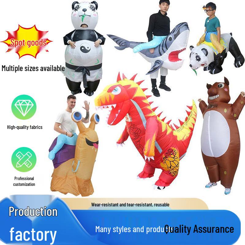 Tyrannosaurus Rex Inflatable Halloween Costume - Funny Prank Outfit for Festival Parties