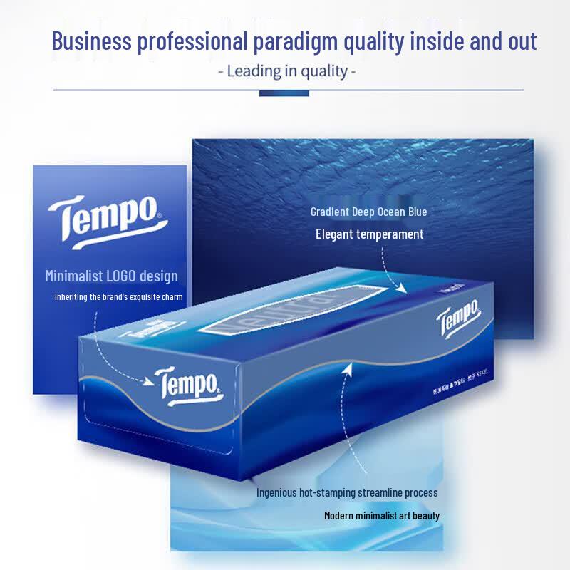 Tempo 3-Ply Facial Tissues