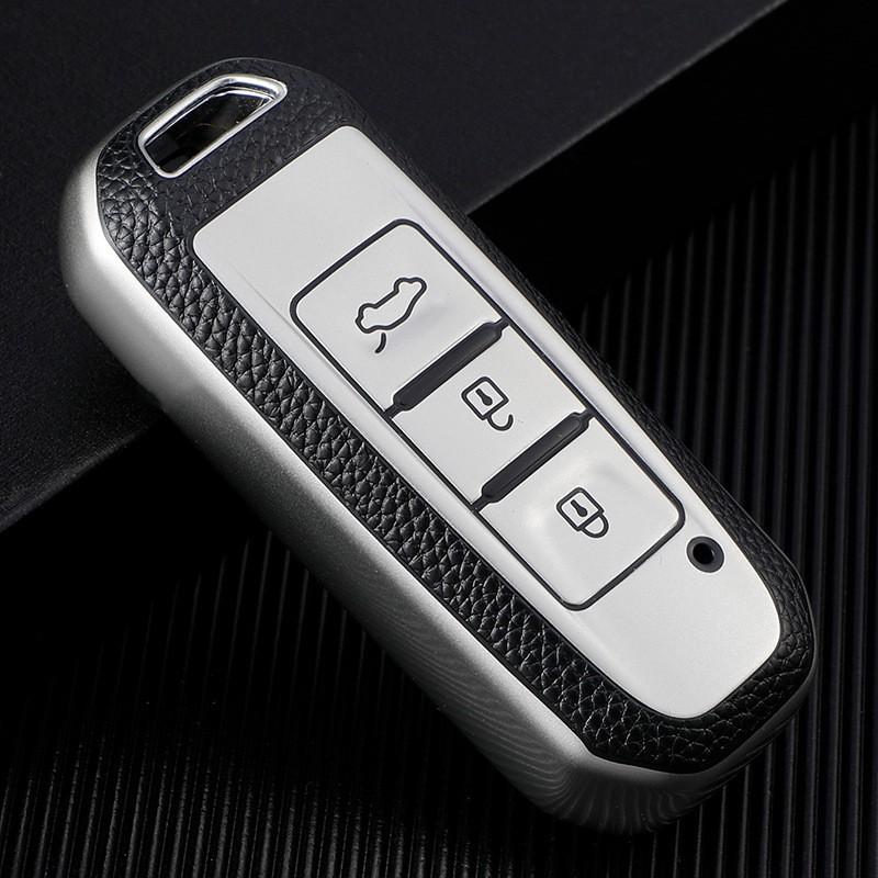 TPU Car Key Cover Baojun 510 730 310W E100 E200 530 630 360 560 Slim Protective Case In Aurora Blue Green Red