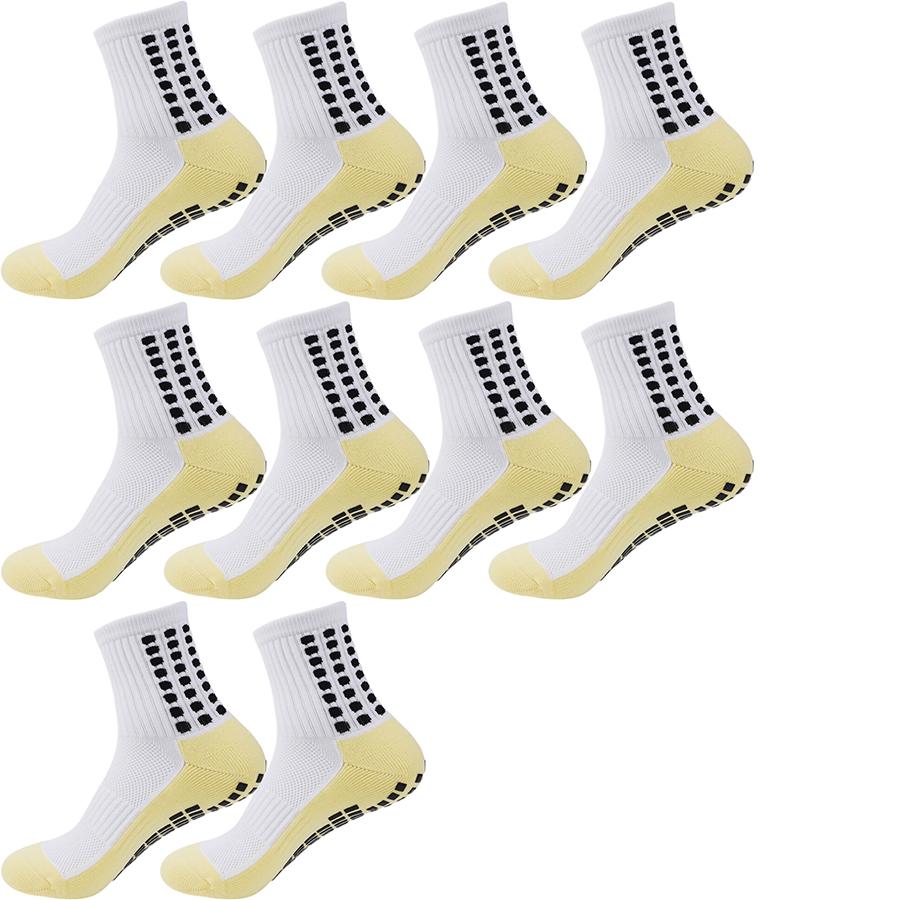 

10 пар мужских и женских носков с противоскользящим покрытием, идеально подходящих для бейсбола, американского футбола, баскетбола EU37-45 US7-10