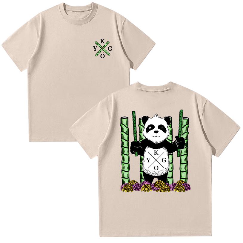 Kygo Panda Tričko Norský DJ Kygo Anime Grafická Trička Bavlna Vysoká Kvalita Pánské Tričko Y2k Streetwear Ženy Muž Neformální Oblečení