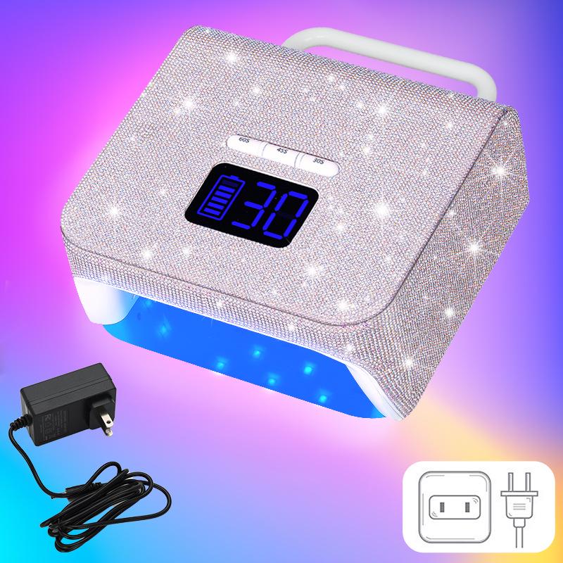 220W High-Power Portable Nail Lamp for Quick Drying & Rhinestone Curing