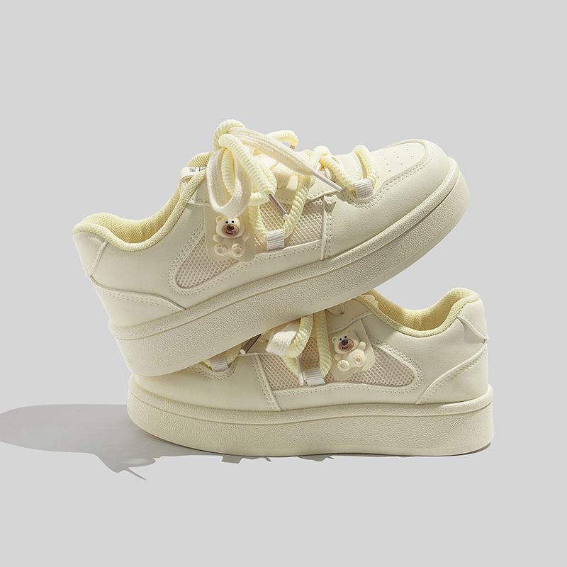 Belle platform mesh breathable new round head spring and summer board shoes casual shoes B 36