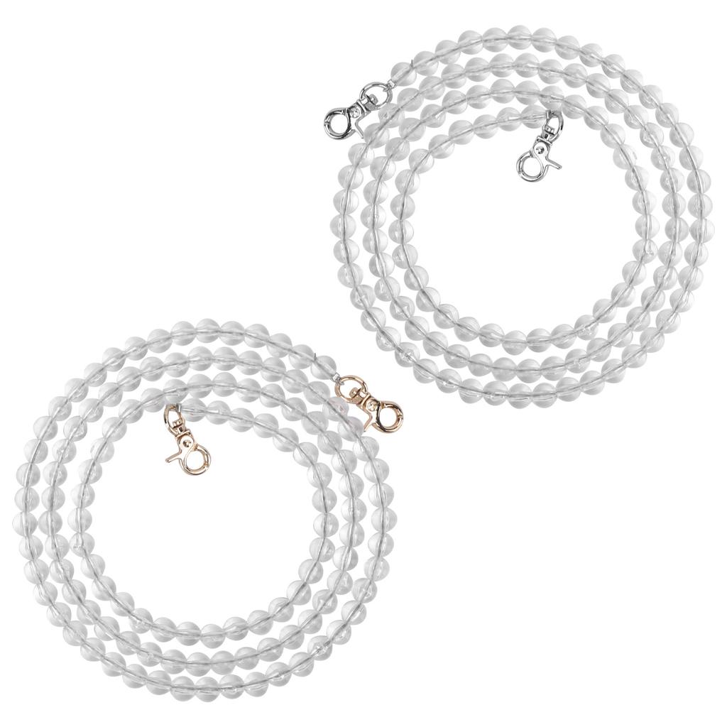 2ks Popruh na tašku Akryl Kov DIY Mobilní telefony Dekorativní doplňky pro dívku ženu 1 metr