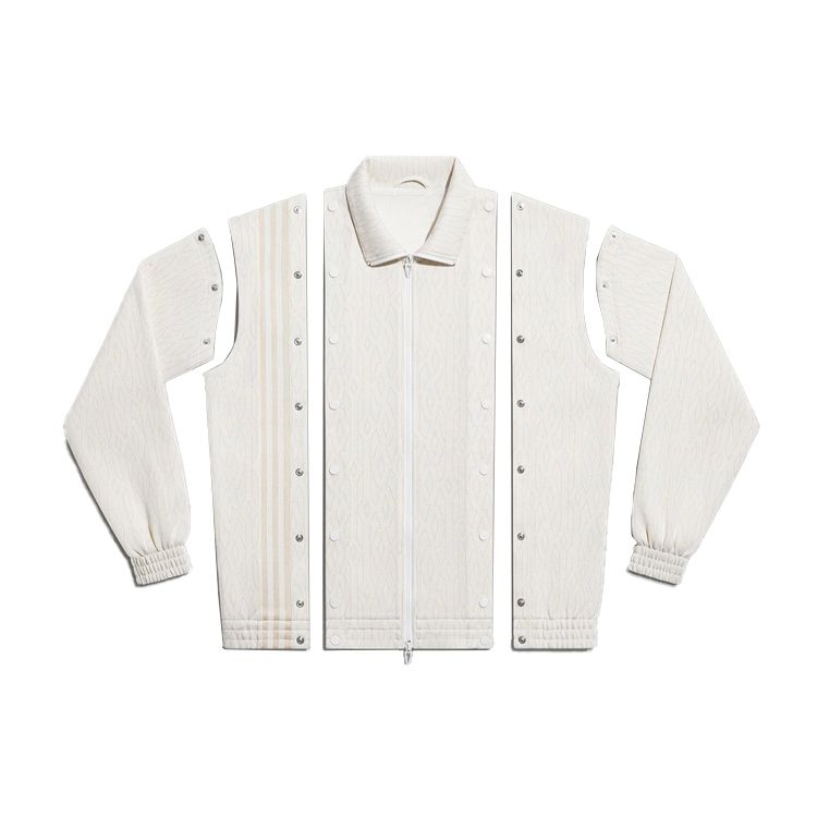 adidas Originals X Ivy Park Sportovní bunda s odnímatelnými rukávy a stojáčkem Pánské bundy Jasně bílá H18993