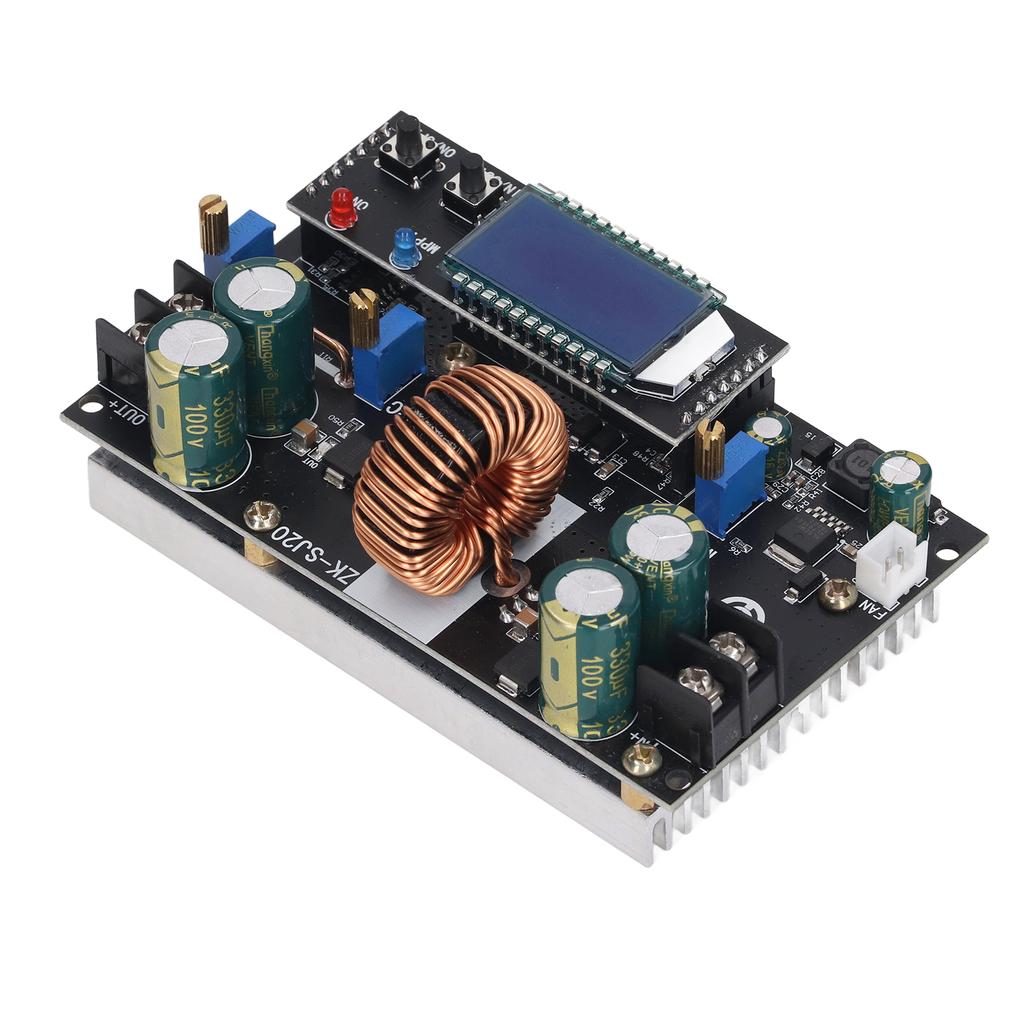 Boost Buck Stromversorgungsmodul LCD-Anzeige Solar 300W Automatisches Aufwärts-/Abwärtswandlermodul zum Laden