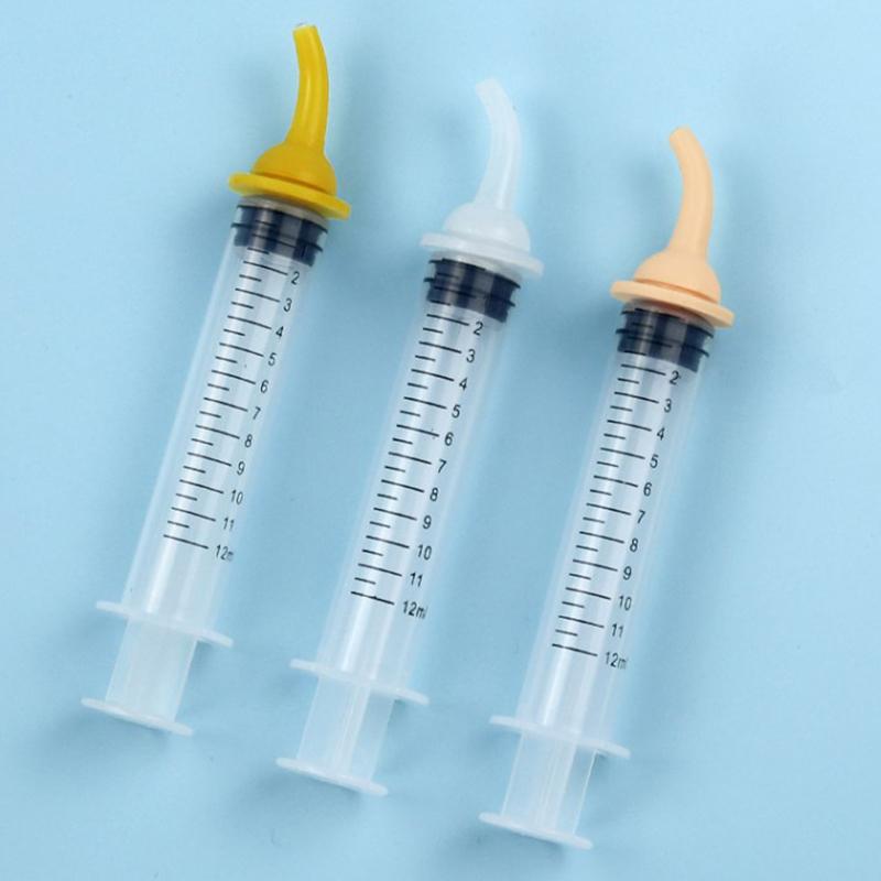 10ml/12ml Newborn Pet Feeding Oral Syringe Dog Cat Feeding Pacifier Medicine Dropper Syringe For Nursing Puppy Kitten