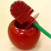 Creative Home 1PCS Cute Cherry shaped Toilet Brush Set with Long Handle Soft Hair Plastic Toilet Brush Bathroom Accessories