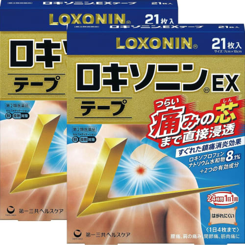 [Category 2 OTC Drug] Loxonin EX Tape, 21 Sheets X 2