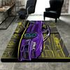 Purple Race Car Rug Floor Mat for Living Room or Bedroom Soft and Comfortable Carpet a Gift for Birthday and Holiday.MFF0918362