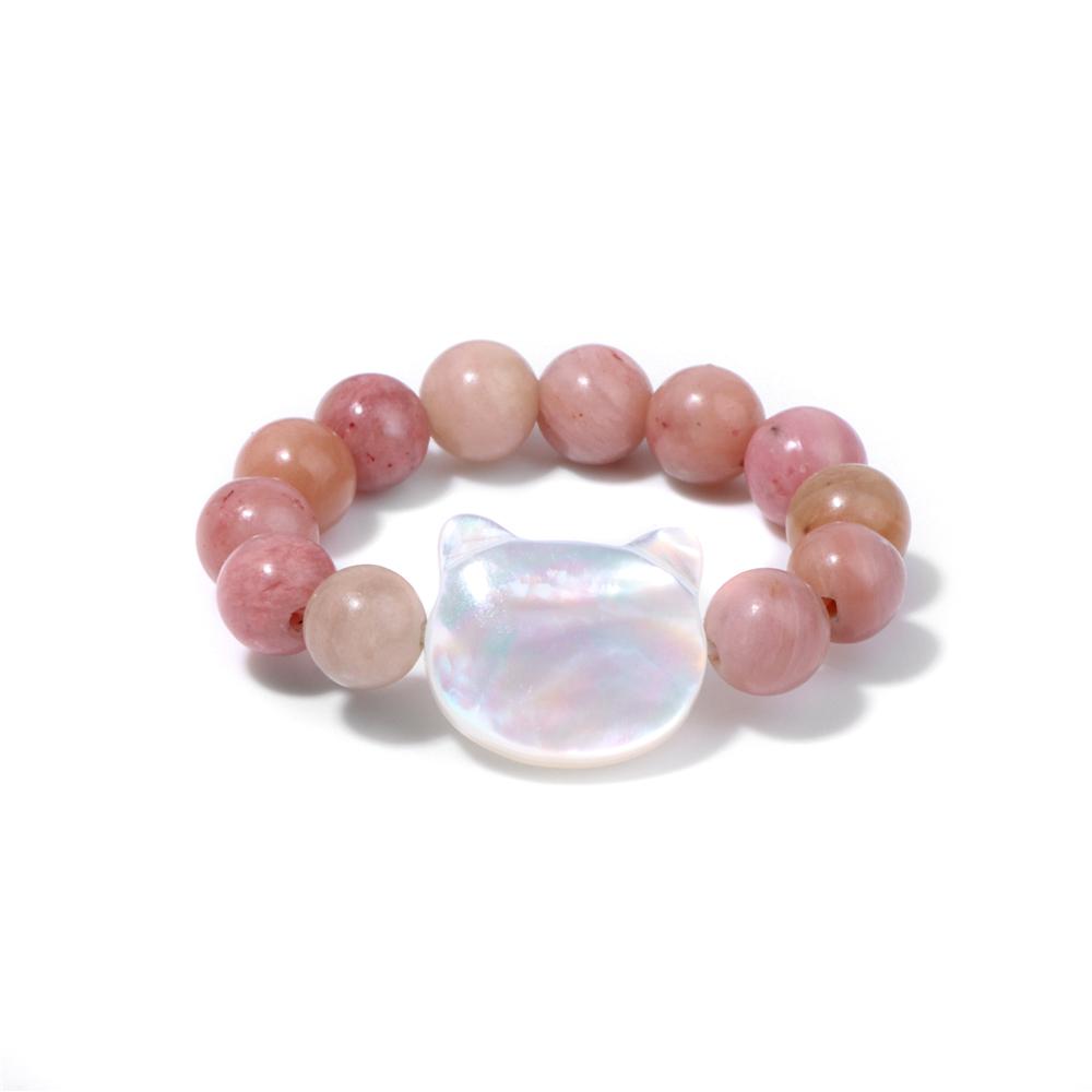 4mm Beads Rings For Women Men Trendy Cuboid Beaded Rings Chakra Healing Quartzs Finger Rings Handmade Hit Rings Jewelry Party