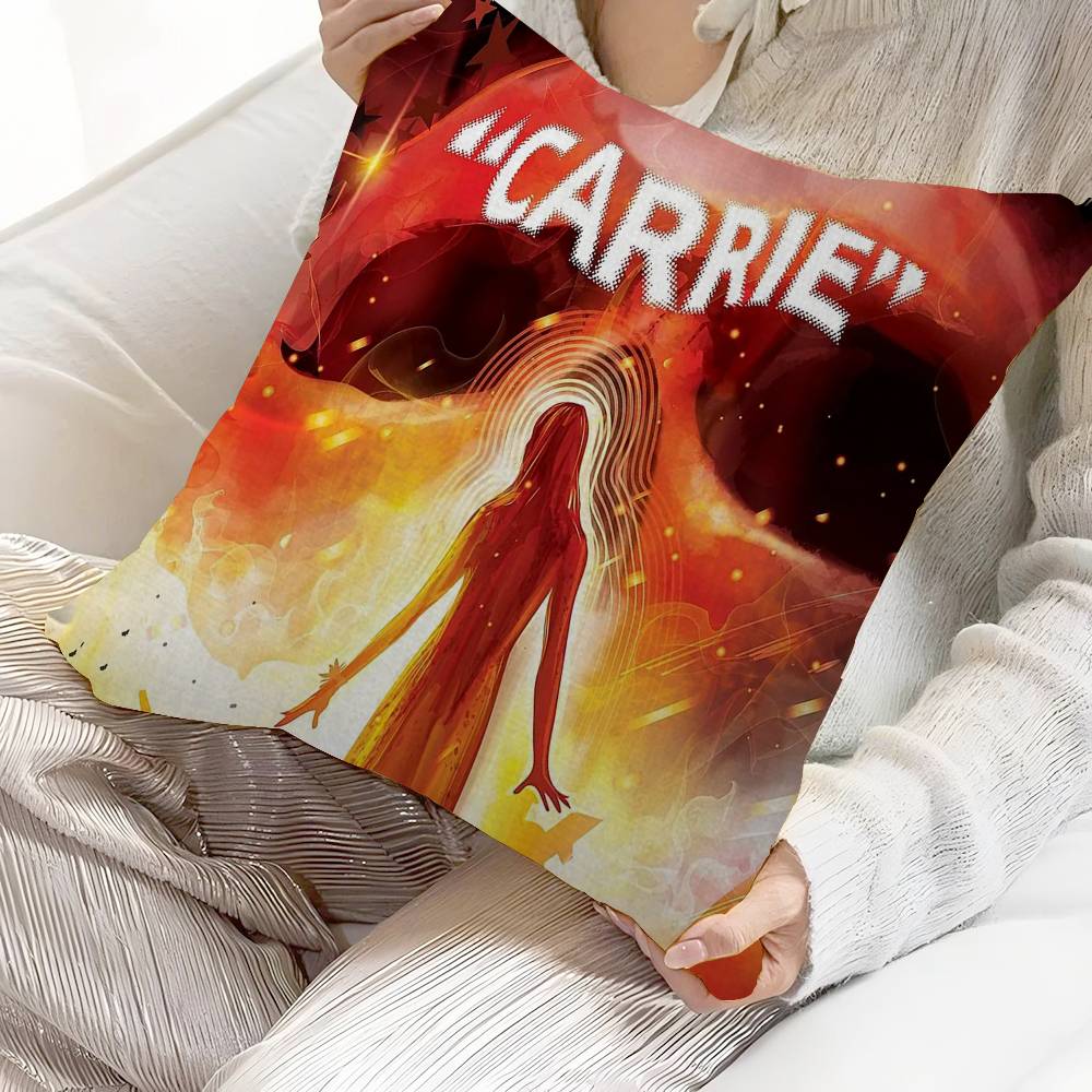 

Horror Movie Carrie Stitch Lucky Dragon Pillow Cover Sofa Cushion Cover Home Room Decoration Children Gift 30x30 cm
