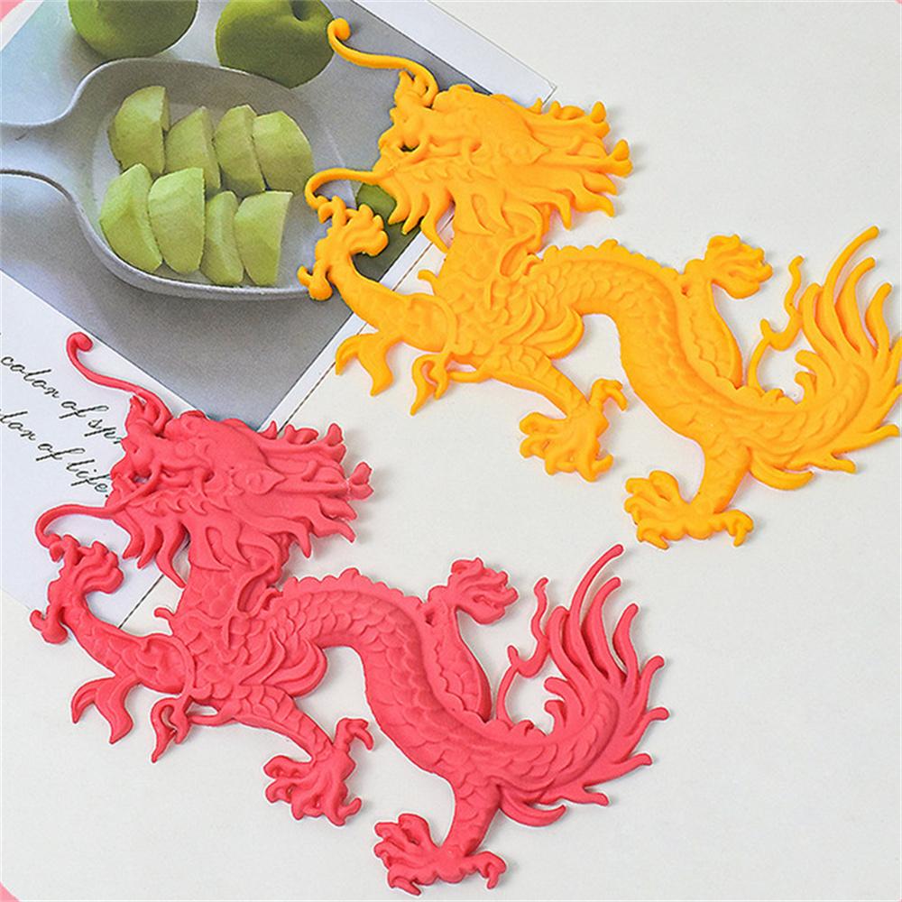Dragon Silicone Moulds DIY 3D Dragon Fondant Molds Dragon Silicone Grinder Silicone Biscuit Mold For Sugar Crafting Soap Making