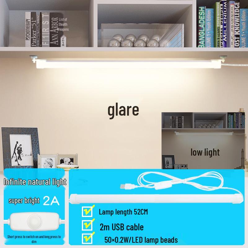 Магнитная настольная USB-лампа: Стильная лампа для чтения и учебы для общежитий и в качестве подарка