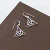 Faceted Amethyst Women Earring, 925 Sterling Silver Handmade Jewelry, February Birthstone Earring, Silver Earring Ar6672