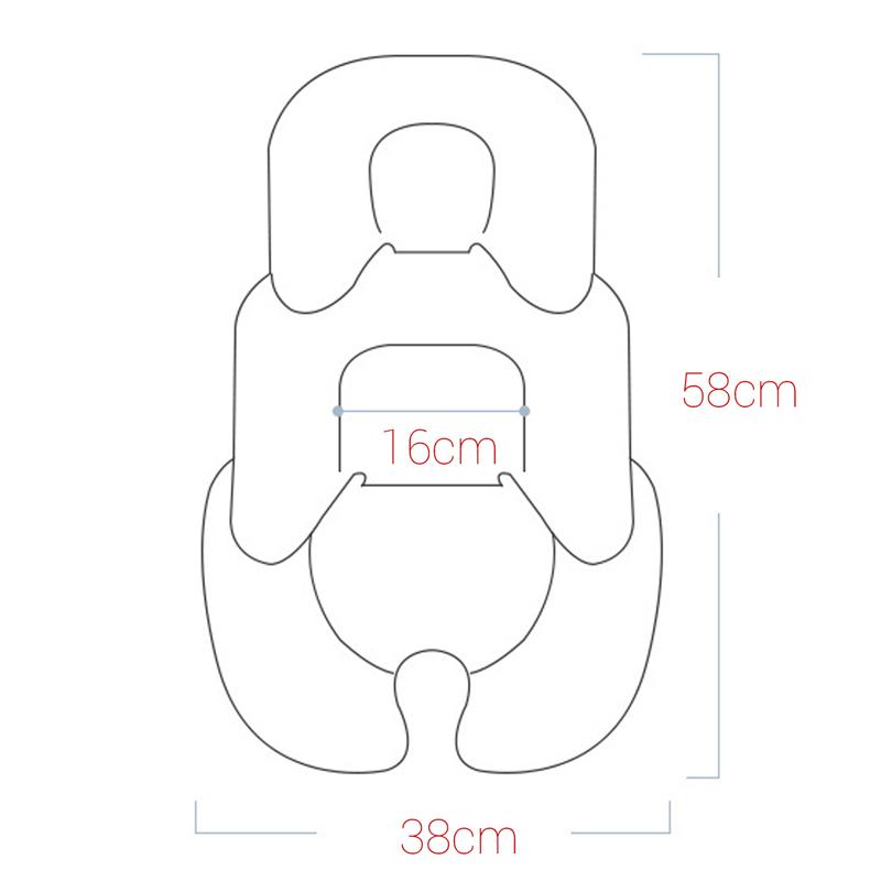 Baby Stroller Cushion Infant Car Seat Insert Stroller Pad Four Seasons General Thermal Mattress Mesh Breathable 2 Side Available