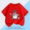 Miyazaki Hayao Totoro Printed T-shirt for Children's Summer Casual Candy Color Pure Cotton Top Fashion Casual Children's T-shirt