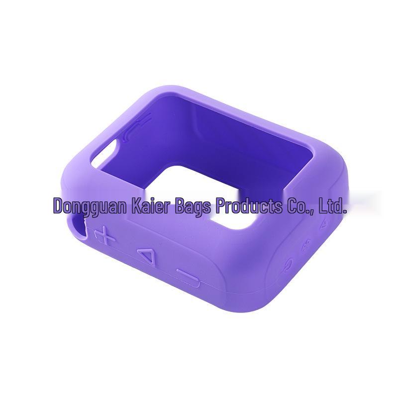 Gold Brick Soft Silicone Case for JBL GO4 Bluetooth Speaker - Portable Protective Storage Bag