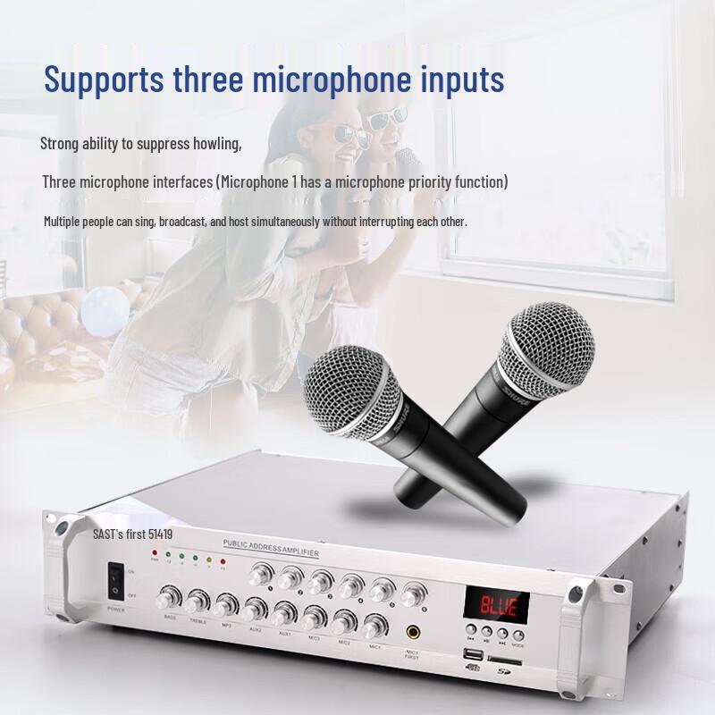 SAST 500W Bluetooth Constant Voltage PA Amplifier CN Plug (adapter Included)