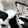 Luxury Design Sandals Women Crystal Chains Decor High Heels Dress Party Shoe Woman Black Ankle Strap Sandalias Femmes Prom Pumps