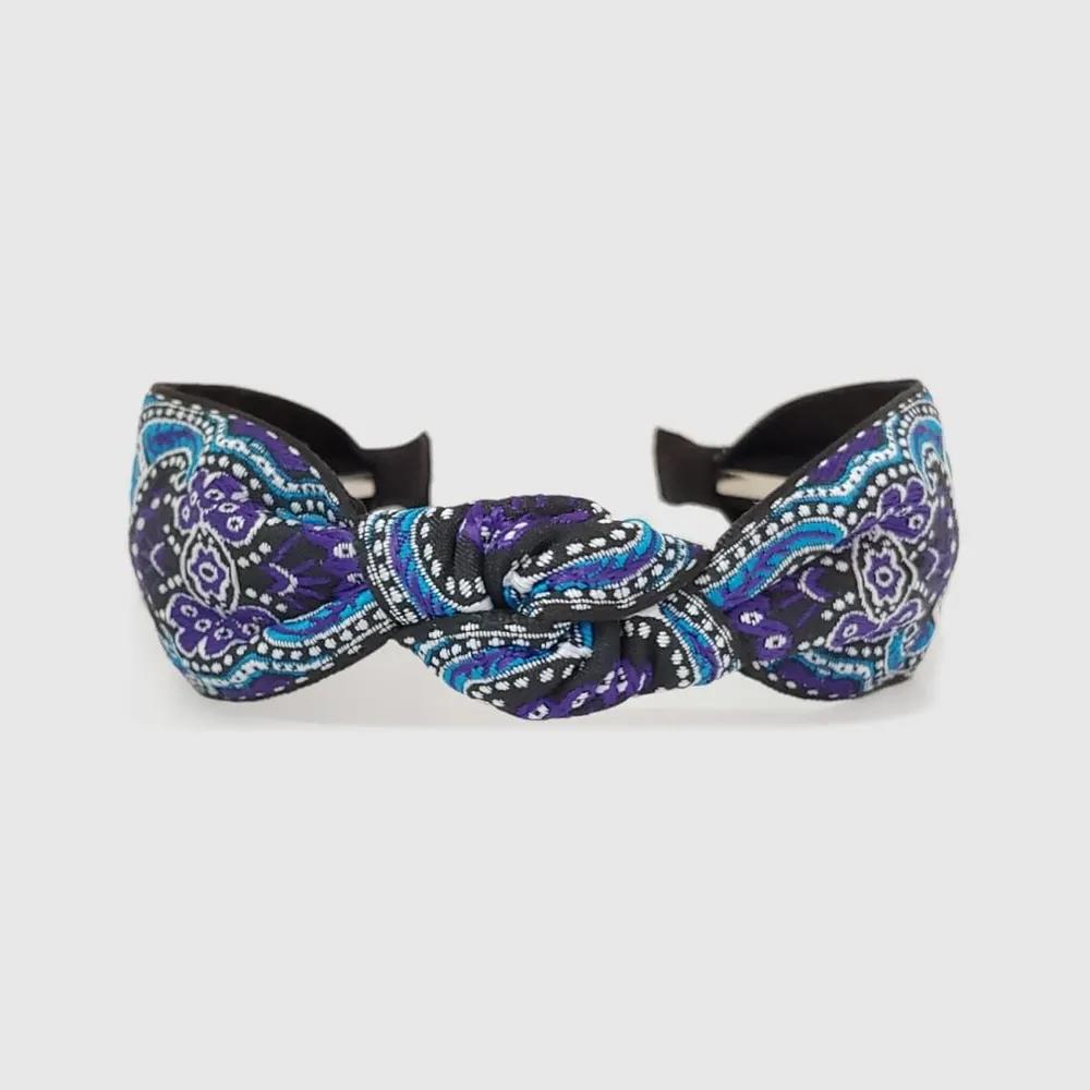 Lara Ethnic Paisley Hairband Blue LALAH206 3306124