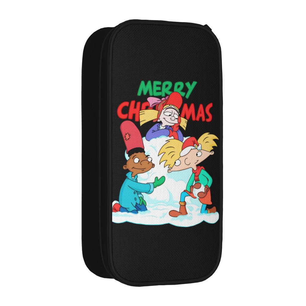 Hey Arnolds Cartoon Pencil Case Creative Pen Holder Bag Girls Boys Big Capacity School Supplies Cosmetic Pencil Box